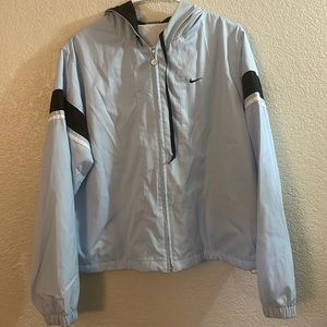 Old school Nike light blue jacket